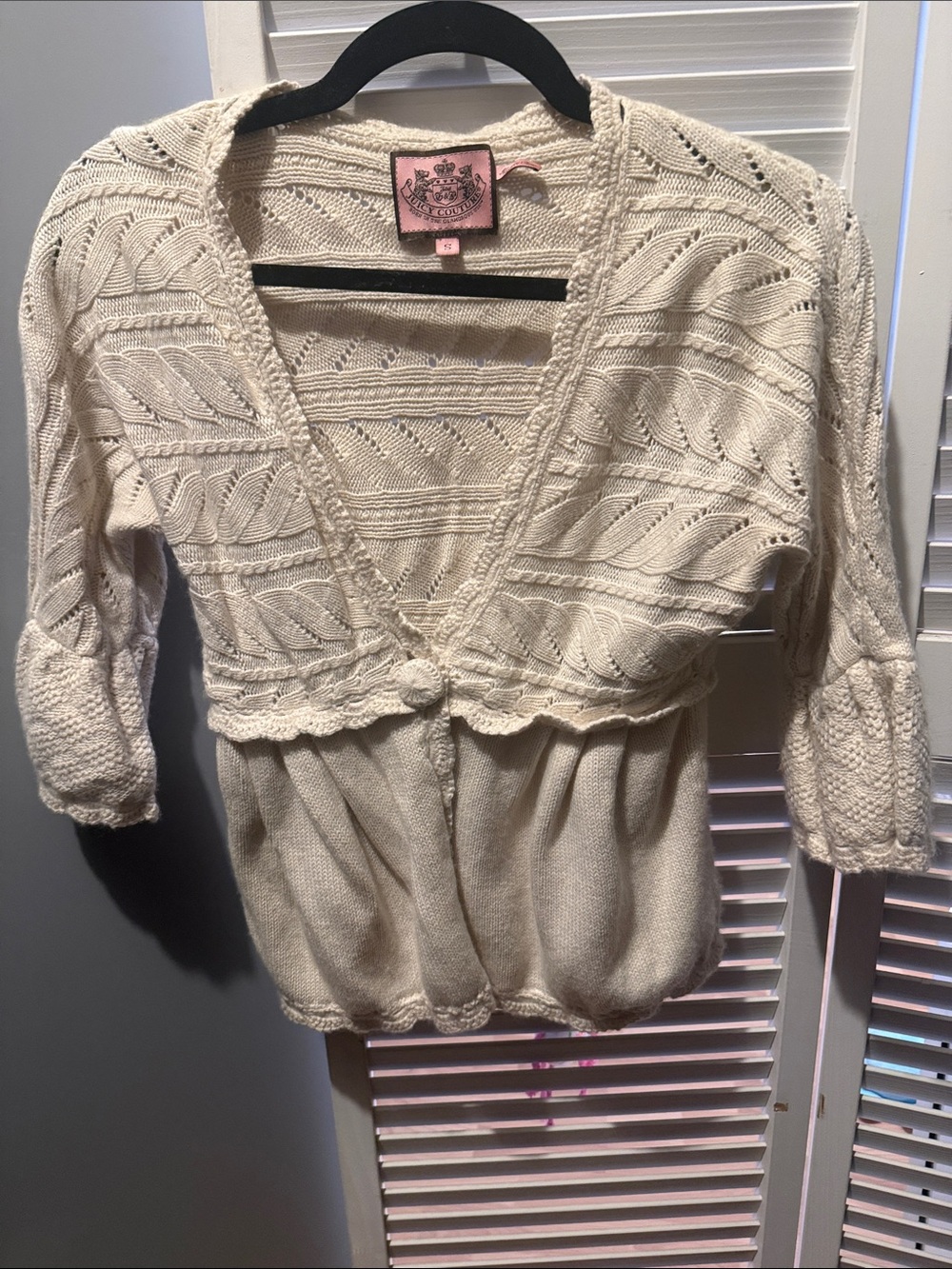 Vintage Y2K Juicy Couture 3/4 Sleeve Cardigan